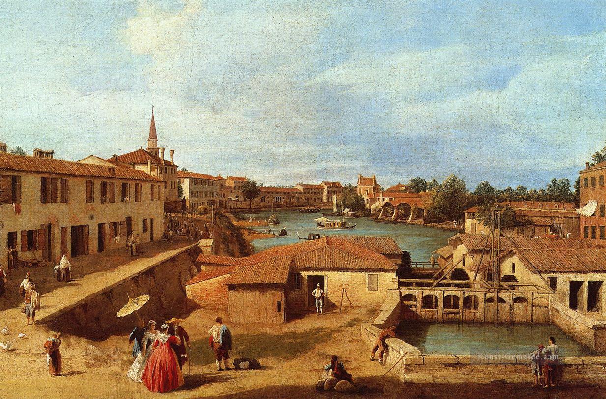 Dolo an der brenta Canaletto Ölgemälde